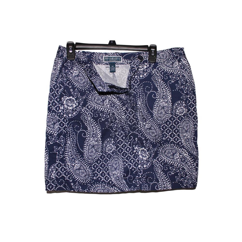 Karen Scott Navy Blue Skort